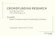 Crowdfunding Researcher Kevin Grell @ Crowd15