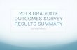 Graduate survey summary