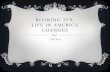 Roaring 20's   changes to american life presentation