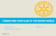 Connecting to the rotary world By Ms Tonja Cruse