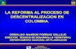 Descentralización colombia