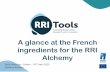 RRITools - French Hub presentation - 24th april 2015