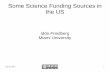 Some US Science Funding sources