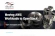 Moving AWS workloads to OpenStack