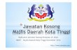 Jawatan Kosong Majlis Daerah Kota Tinggi Johor