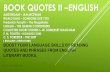 Book quotes II  English by famous authors - M. van Eijk -