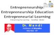 Dr Mandi @ NIRMA University : Enterpreneurial Learning PPT