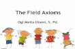 The field axioms   aplot