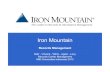 Iron mountain Records Management Observing