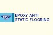 Epoxy anti static flooring