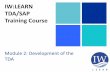 TDA/SAP Methodology Training Course Module 2 Section 7
