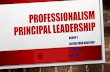 Professionalism principal leadership
