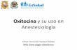 Oxitocina y su uso en Anestesiologia