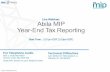 Abila MIP Year-End Tax Reporting Overview
