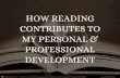 How reading contributes to my personal and professional development