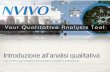 Uso di NVivo per svolgere studi qualitativi completi e professionali
