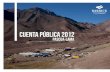 Cuenta Pública Pascua-Lama 2012
