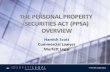 Personal Property Securities Act 2009 (PPSA) overview