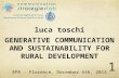 Generative Communication and Sustainability for Rural Development