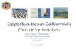 GloSho'14: Accessing the Water and Energy Markets of California - Robert Weisenmiller