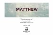Barabbas Road Church - Matthew Sermon Study - Gethsemane