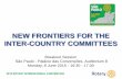 New Frontiers for Intercountry Committees 1 of 5