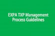 EXPA TXP Management Guidelines