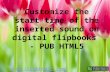 Customize the start time of the inserted sound on digital flipbooks - PUB HTML5