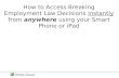How to Mobilize access to breaking employment law cases