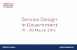 Service Design in Government 2015 - Conference Themes