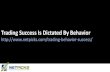 Trading Success Is Dictated By Behavior