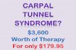 Carpal Tunnel Syndrome? Get $3,600 Worth of Therapy for Only $179.95