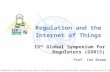 Regulation and the Internet of Things