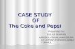 Pepsi Vs Coke ppt by gulab