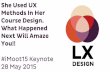 #iMoot15 keynote: She Used UX Methods In Her Course Design. What Happened Next Will Amaze You!!! #lxdesign