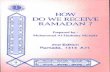How do we receive Ramadan || Australian Islamic Library ||