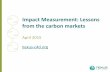 TBLI ASIA 2015 - Claire Dufour - Impact Measurement