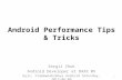 Android Performance Tips & Tricks