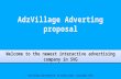 Adz village & vincy shopping  proposal