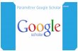 Paramétrer Google Scholar