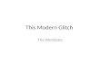 The Modern Glitch - Album Cover Analysis