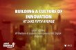 Building A Culture Of Innovation #RIC15