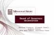 Missouri State University Trustee Orientation
