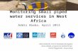 Monitoring small piped water services in West Africa