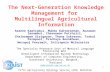The next generation knowledge management for multilingual agricultural information