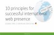 10 Principles for International Online Presence | Susanne Dirks - eVorsprung Consulting