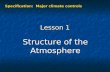 STRUCTURE OF THE ATMOSPHERE