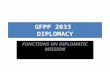 FUNCTIONS ON DIPLOMATIC MISSION