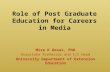 PG and Careers in media