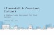 Constant Contact / iPromoteu Partnership